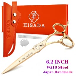 HISADA professional barber scissors 5.5/6.0/6.5 inch pink hairdressing scissors Hair cutting machine Barbershop accessories