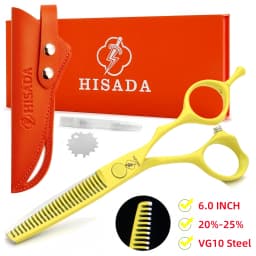 HISADA professional barber scissors 5.5/6.0/6.5 inch pink hairdressing scissors Hair cutting machine Barbershop accessories