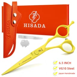 HISADA professional barber scissors 5.5/6.0/6.5 inch pink hairdressing scissors Hair cutting machine Barbershop accessories