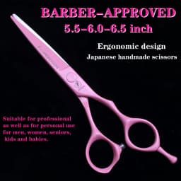 HISADA professional barber scissors 5.5/6.0/6.5 inch pink hairdressing scissors Hair cutting machine Barbershop accessories
