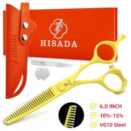 HISADA professional barber scissors 5.5/6.0/6.5 inch pink hairdressing scissors Hair cutting machine Barbershop accessories