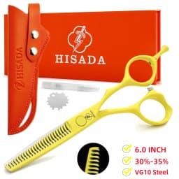 HISADA professional barber scissors 5.5/6.0/6.5 inch pink hairdressing scissors Hair cutting machine Barbershop accessories