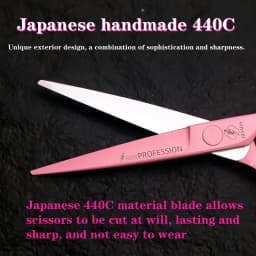 HISADA professional barber scissors 5.5/6.0/6.5 inch pink hairdressing scissors Hair cutting machine Barbershop accessories