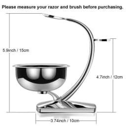 Complete 4-in-1 Shaving Razor Kit with Stand, Bowl, Brush, and Razor for a Perfect Shave