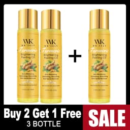 WK JALY Yellow Peeling Oil For All Skin Tone, With Natural Turmeric, Lightening, Improve Rough Skin, Clean, Smooth, 200ml