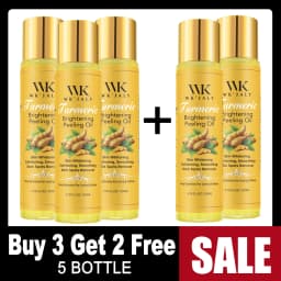 WK JALY Yellow Peeling Oil For All Skin Tone, With Natural Turmeric, Lightening, Improve Rough Skin, Clean, Smooth, 200ml