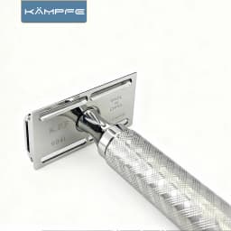 KAMPFE Manual Metal Safety Razor Double Edge Manual Shaver for Close Shave Traditional Safety Razor