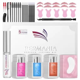 PERMANIA 15Pcs Lash Lift Kit Fast Eyelash Lifting 5 Minutes With Strong Glue Disposable Sachet Lash Lifting Kit Last 6 Weeks