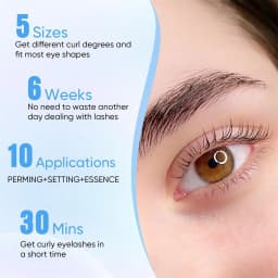 PERMANIA 15Pcs Lash Lift Kit Fast Eyelash Lifting 5 Minutes With Strong Glue Disposable Sachet Lash Lifting Kit Last 6 Weeks