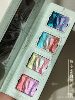 DRAMO Eyeshadow Palette Chameleon Glitter Metallic Shimmer Glitter Eye Shadow Gradient Colors Fine Flash Eye Makeup