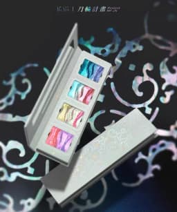 DRAMO Eyeshadow Palette Chameleon Glitter Metallic Shimmer Glitter Eye Shadow Gradient Colors Fine Flash Eye Makeup
