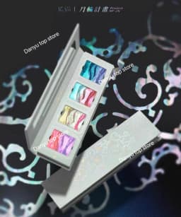 DRAMO Eyeshadow Palette Chameleon Glitter Metallic Shimmer Glitter Eye Shadow Gradient Colors Fine Flash Eye Makeup