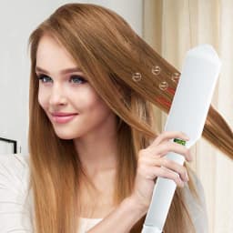 Infrared Ultrasonic Hair Care Iron Recover Damaged Hair Treatment LCD Display Cold Irons Dual Voltage Hair Styling Tool