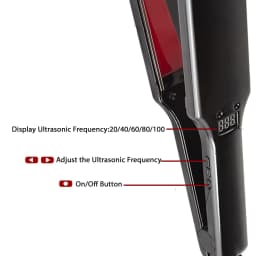Infrared Ultrasonic Hair Care Iron Recover Damaged Hair Treatment LCD Display Cold Irons Dual Voltage Hair Styling Tool