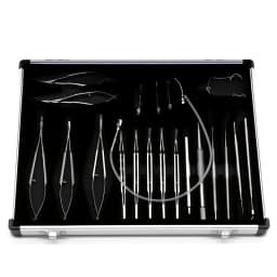 21pcs Ophthalmic Cataract Intraocular Set Surgical Instrument Eye Micro Surgery Tools