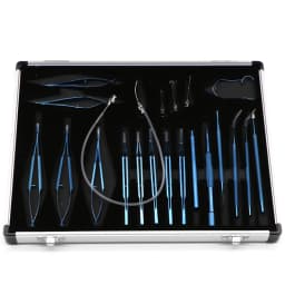 21pcs Ophthalmic Cataract Intraocular Set Surgical Instrument Eye Micro Surgery Tools