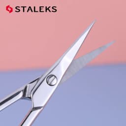 STALEKS SC-21-1 Nail Cuticle Scissors Stainless Steel Eyebrow Scissors Manicure Remove Dead Skin Trim Nose Hair Makeup Tool