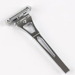 Chaoke 4-Blade Manual Razor, All-Metal Men's Shaving Razor, Vintage Beard Shaver