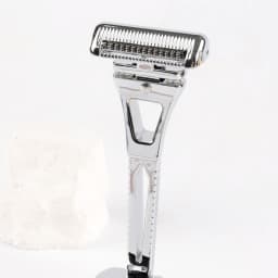 Chaoke 4-Blade Manual Razor, All-Metal Men's Shaving Razor, Vintage Beard Shaver