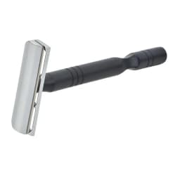 YAQI Chrome And Black Color Aluminum Handle Light Weight AC Blade Excalibur Single-edged Mens Shaving Safety Razor