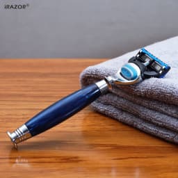 iRAZOR 5-Blade Cartridge Razor for Shaving Men-Professional Reusable Shaver Machine,Smooth Face & Head Grooming Tool
