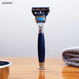 iRAZOR 5-Blade Cartridge Razor for Shaving Men-Professional Reusable Shaver Machine,Smooth Face & Head Grooming Tool
