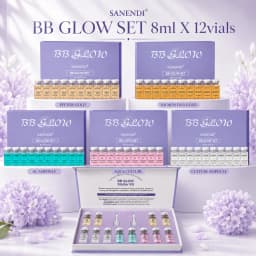 Sanendi BB Glow Peptide Facial Essence Kit EGF Salmon DNA Peptides Set For Facial Skin Care Korean Skincare 12X8ML 4X8ML
