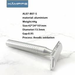 KAMPFE Vintage Aluminum Safety Razor Double Edge Shaving beard Razor Wet Shaving for men