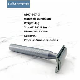 KAMPFE Vintage Aluminum Safety Razor Double Edge Shaving beard Razor Wet Shaving for men