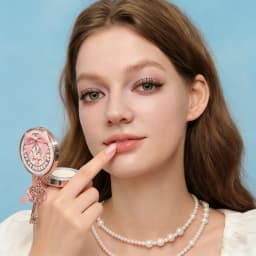 Flower Knows Bunny Garden Lip Cream and Lip Balm Adorable Vintage Pocket Watch Compact Nourishing Oil Pocket Lip Kit For Travel