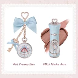 Flower Knows Bunny Garden Lip Cream and Lip Balm Adorable Vintage Pocket Watch Compact Nourishing Oil Pocket Lip Kit For Travel