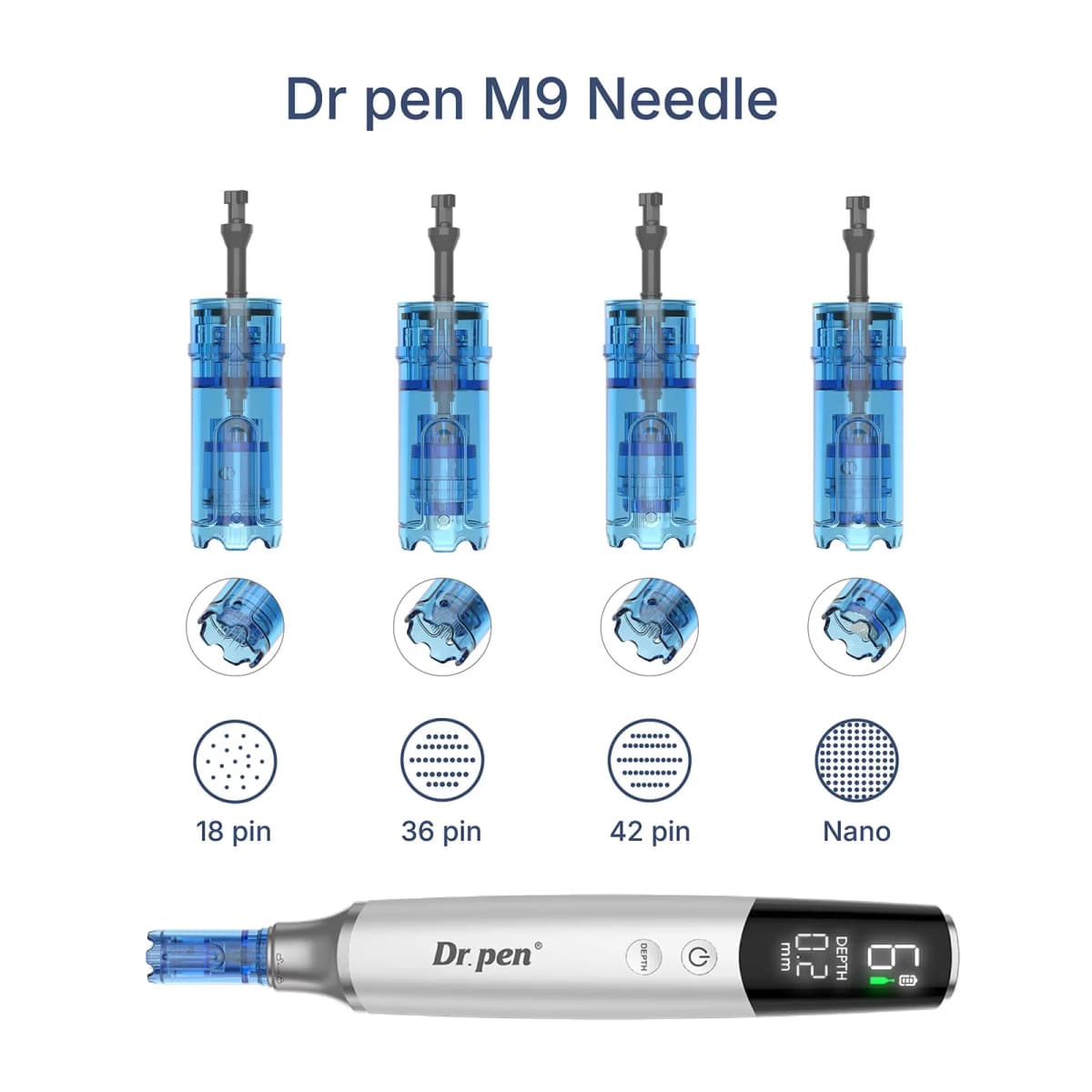 10 PCS Dr pen M9 needle replacement head 0.25 mm needle length