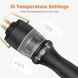 Dual Voltage Ceramic Pressing Comb - 450°F Fast Heating Straightening Comb 2-in-1 Hair Curler and Straightener Hot Comb