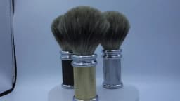 Men's Professional Shaving Brush with Non-Slip Diamonds Design Metal Handle Barber Face Cleaning Beard Shaving Tool
