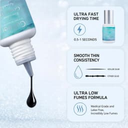 Gollee All Weather 0.5S Quick Drying Eyelash Extension Glue Professional Eyelash Adhesive Super Bonder Eye lash Booster