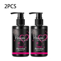 2PCS Sensual Body Oil for Couples, Enriched with Sweet Almond, Jojoba, and Lightweight, Fast-Absorbing Formula Hydrates Skin.
