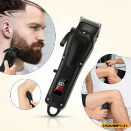 Professional USB Rechargeable Hair Clipper & Beard Trimmer, Cordless, Ideal Gift For Men