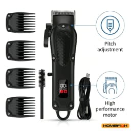 Professional USB Rechargeable Hair Clipper & Beard Trimmer, Cordless, Ideal Gift For Men