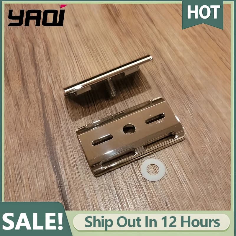 YAQI Ghost 90SB 316 Stainless Steel Polished Razor Head with 0.90mm Blade Gap 43mm Length and 25mm Width for Precision Shaving