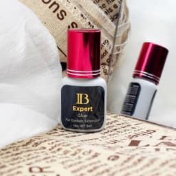 5ml Korea IB Ibeauty Expert Glue for Eyelash Extensions Original IB Wine Red Cap Lash Glue False Eyelash Adhesive Private Logo
