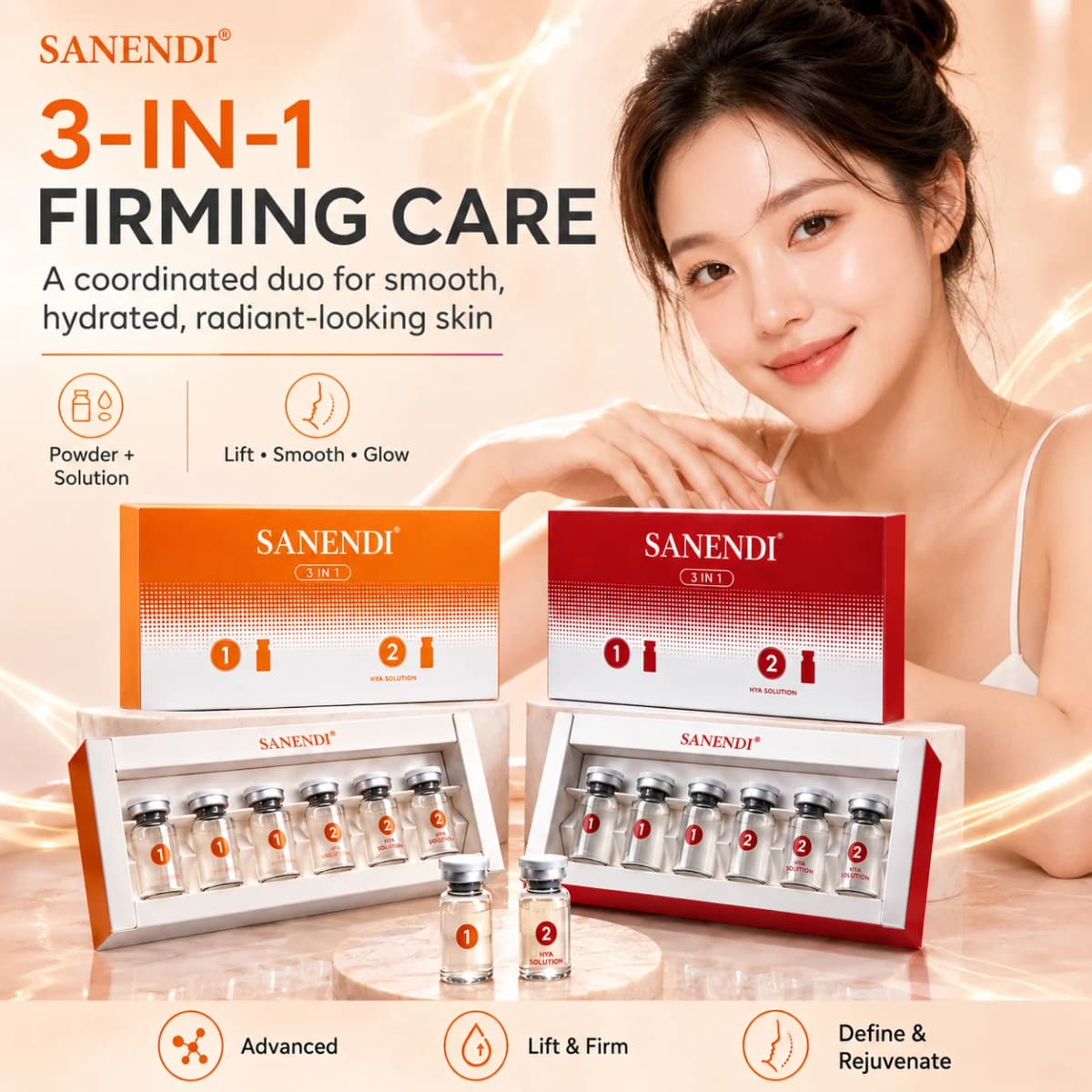 Luxury 3 in 1 Exme NAD GSH Serum Multiple Korean Skin Care CICA PLA Facial Care Hydration Smoothing Brighting Der.pen Ampoule