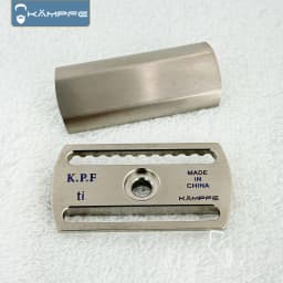 KAMPFE Men's Safety Shaver Head TC4 Titanium CNC Precision Milling Boyfriend Gift