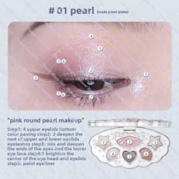 Flower Knows Shell Pearl Collection 6Colors Matte Pearl Sea Eyeshadow Palette Metallic High-Pigment Long-lasting Eye Makeup