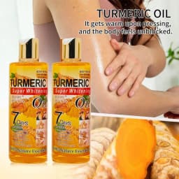 100% Nature Essential 7 Days Super Whitening Turmeric Oil for Face Body 300ml