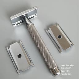 Dscosmetic AX-SE Zinc Alloy Double Edge Safety Razor with Stainless Steel Handle