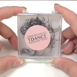 TDANCE 1500 Fans Loose Fans Slim Narrow Sharp Stem Pointy Base Loose Fans Medium Stem Thin Premade Volume Fans Eyelashes