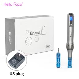 Authentic Dr. Pen M8S Microneedling Pen – 0.25mm Needles, 6 Speeds, Battery Display, Anti-Backflow Cartridges