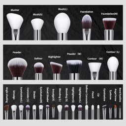 30PCs Professional Makeup Brushes Set Cosmetic Beauty Tools Foundation Eyeshadow Concealer Blend Brushes Fluffy Bristle Powder