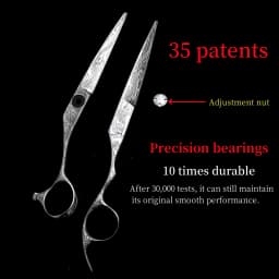 Barber Scissors Patterned Scissors 6.0 Inch High-End Hair Cutting Scissors Hair Salon Exclusive Scissors Set