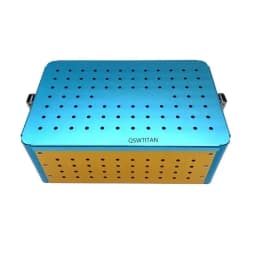 Aluminium Sterilization Case For Opthalmic Dental Surgical Instrument Tools Disinfection Tray Box